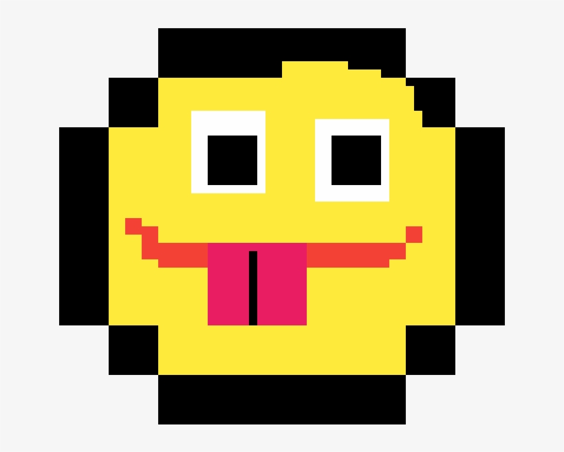 Silly Face - Pixel Art Location Pin, transparent png #7662748