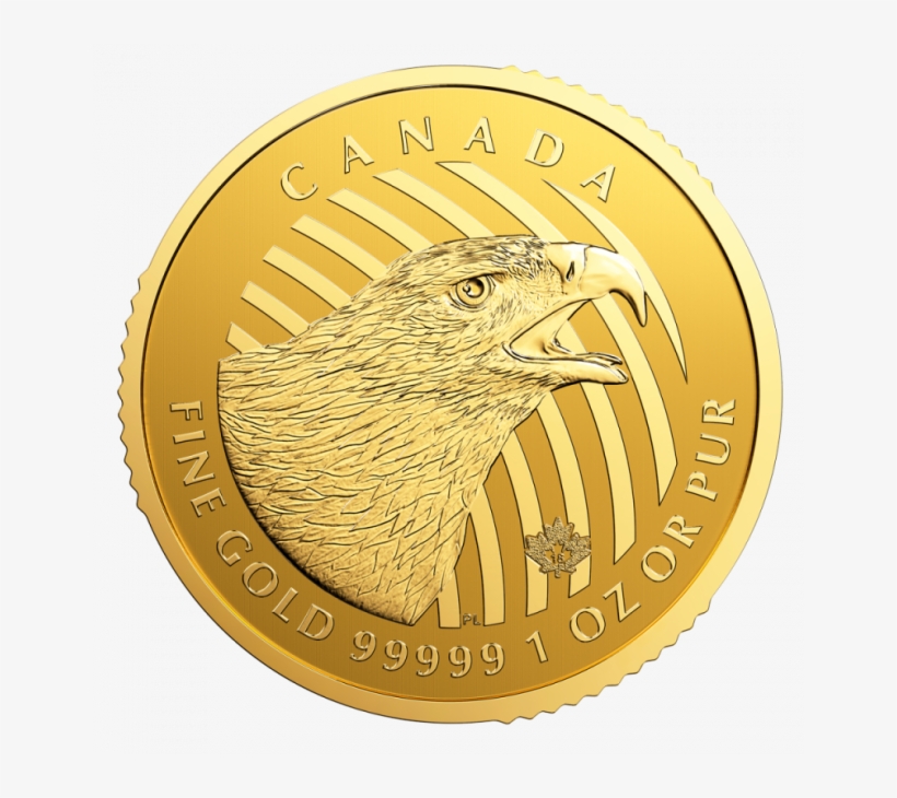 1 Oz Call Of The Wild "golden Eagle" - Canadian Gold Coins 1oz, transparent png #7662785