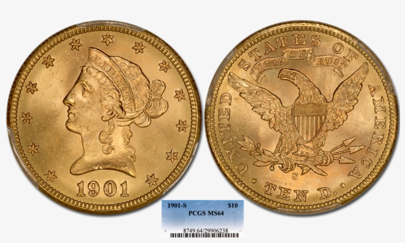 1901 S E Pcgs64 - Cash, transparent png #7662827