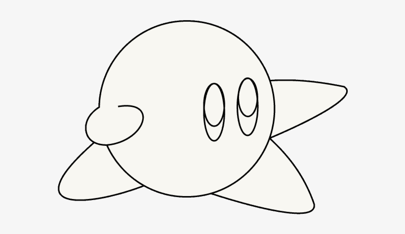 How To Draw Kirby - Cartoon, transparent png #7663281