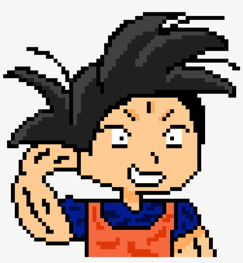 Goku From Dragon Ball Or Dragon Ball Z - Cartoon, transparent png #7663399