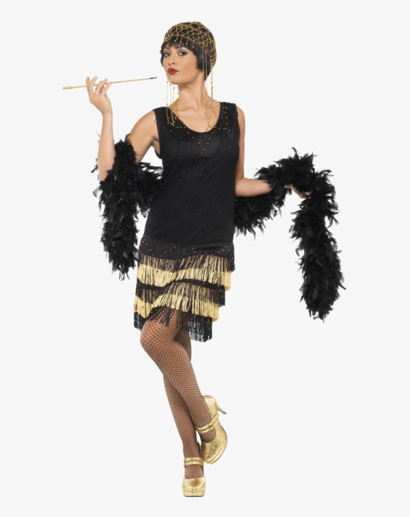 Fringe Flapper Dress - Great Gatsby Fancy Dress, transparent png #7663403