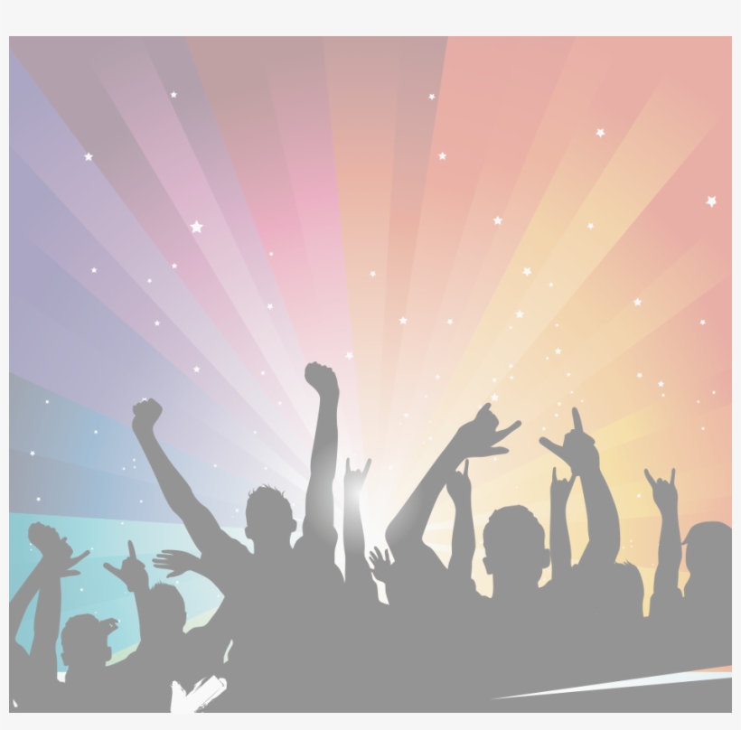 Party Crowd, transparent png #7664289