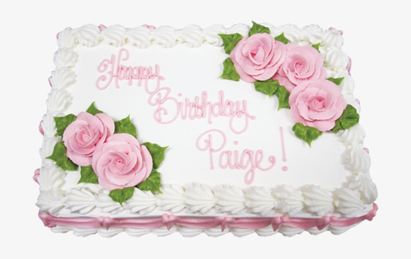 Roses Swags Sheet Cake - Birthday Cake, transparent png #7665562