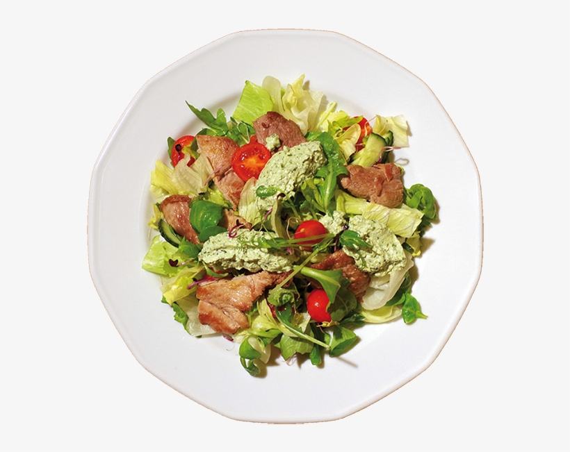 Pork Tenderlion Salad - Caesar Salad, transparent png #7665611