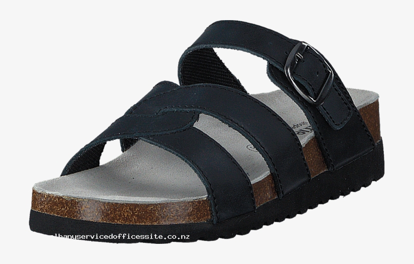 Sköna Marie Parvati Black 57434-00 Womens Leather Synthetic - Slide Sandal, transparent png #7666080