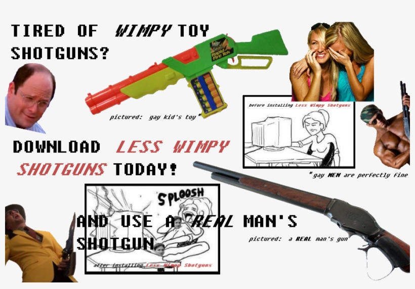 In Most First Person Shooters, Shotguns Are Powerful - Laughing Girls, transparent png #7666205