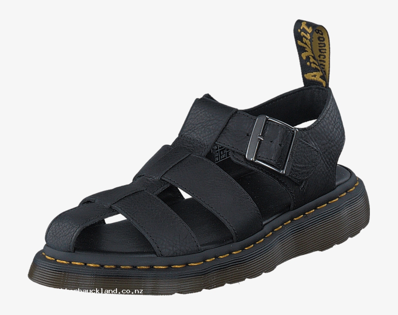 Dr Martens Galia Black 58404-00 Mens Leather Rubber, - Sandal, transparent png #7666483