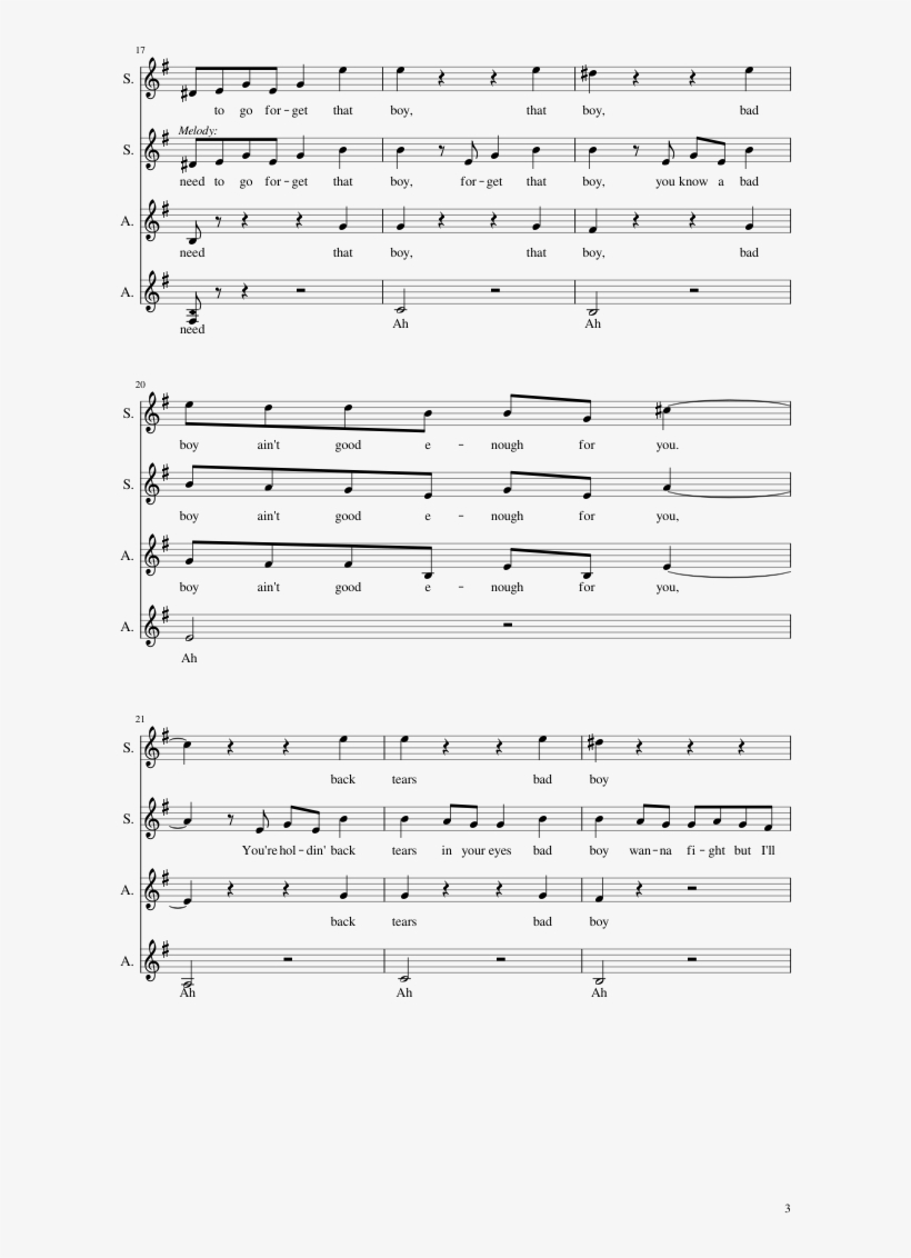Boy Sheet Music Composed By Andrew Klemm 3 Of 11 Pages - Sheet Music, transparent png #7666747