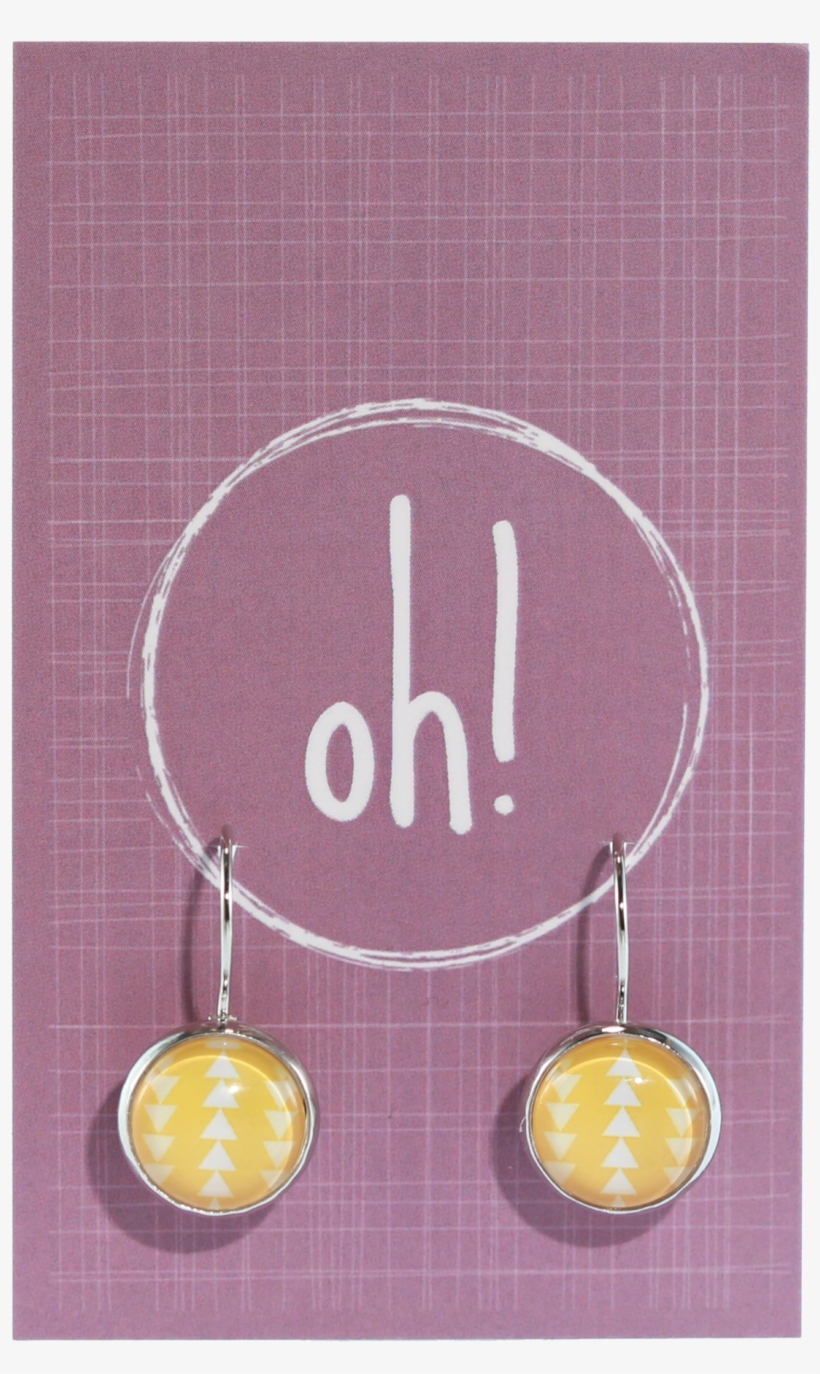 Yellow Triangle Earrings - Earrings, transparent png #7666853