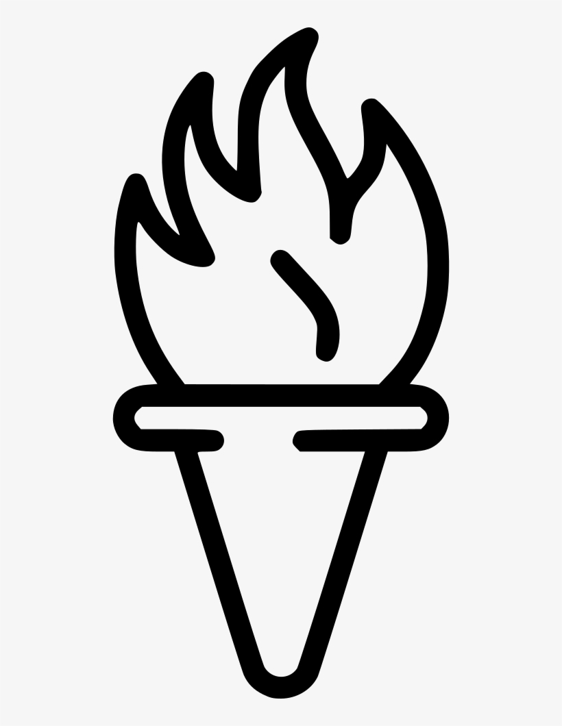 Torch Flambeau Fire Olympic Games Castle Light Comments, transparent png #7667680