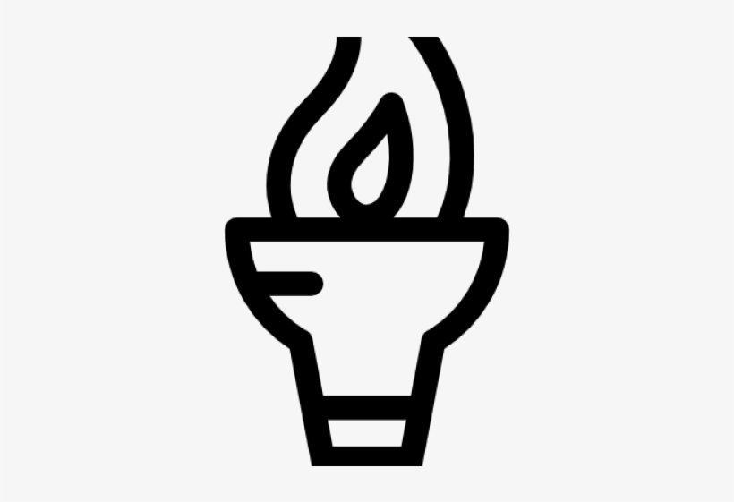 Drawn Torch Olympic Torch - Clip Art, transparent png #7667707