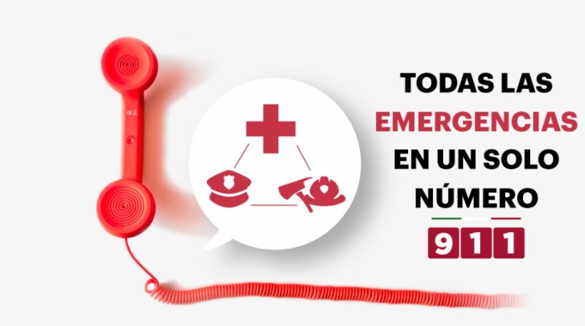 911 - Telefonos De Emergencia Pachuca, transparent png #7667841
