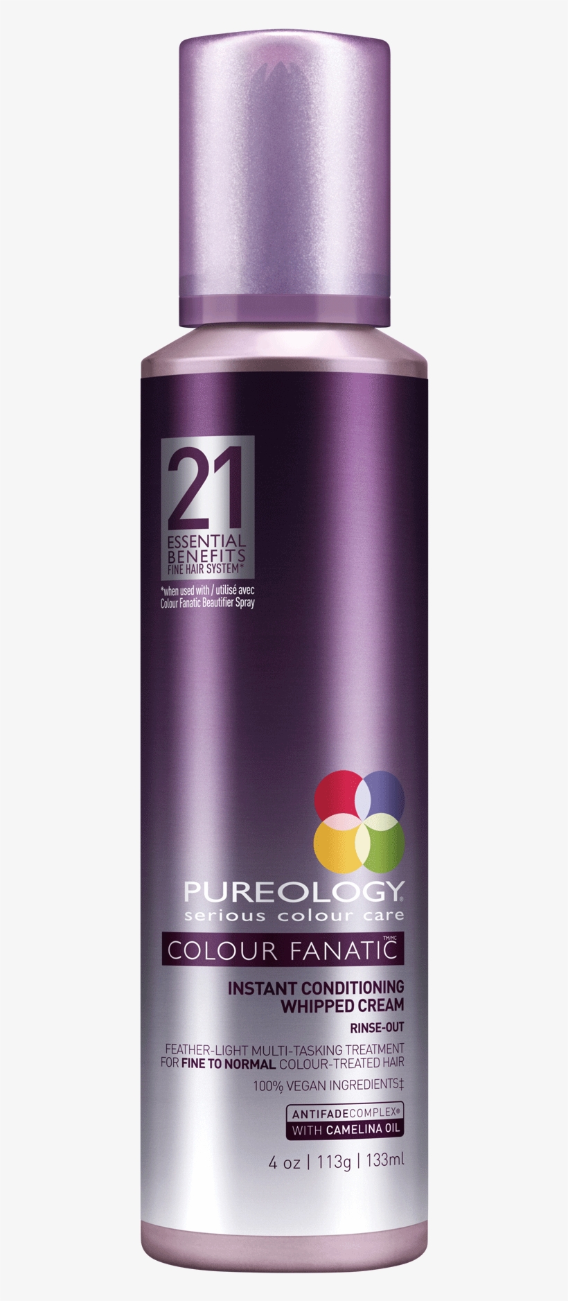 Colour Fanatic Whipped Cream Conditioner - Pureology Colour Fanatic Instant Conditioning Whipped, transparent png #7667908