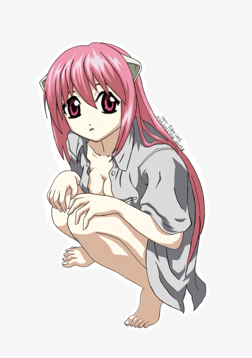 Brushes De Elfen Lied - Elfen Lied Nyu Fan Art, transparent png #7668128