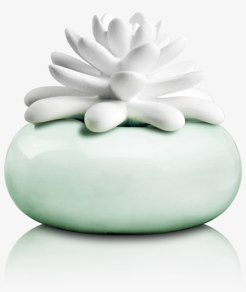 White Lotus Mini Diffuser With Caribbean Sea Fragrance - Ružova Aroma Difuzer, transparent png #7668135