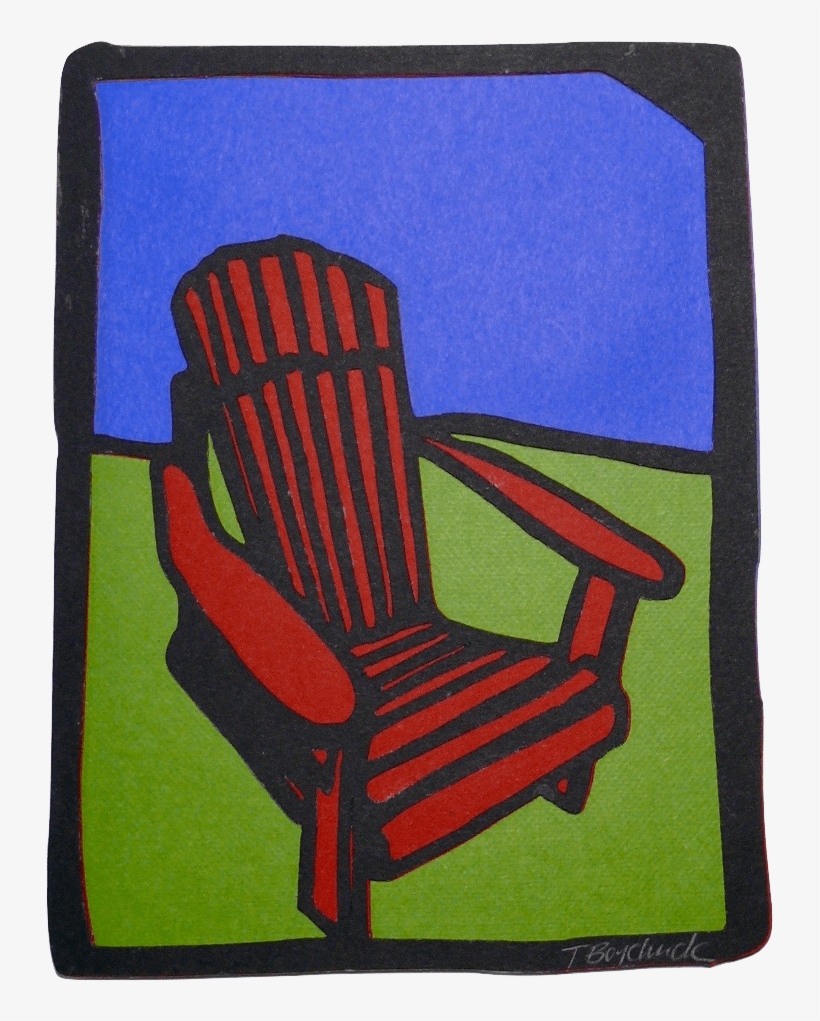 Red Muskoka Chair - Throne, transparent png #7668664