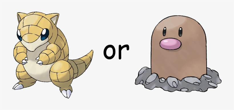 The Big Decision - Diglett Pokemon, transparent png #7668889