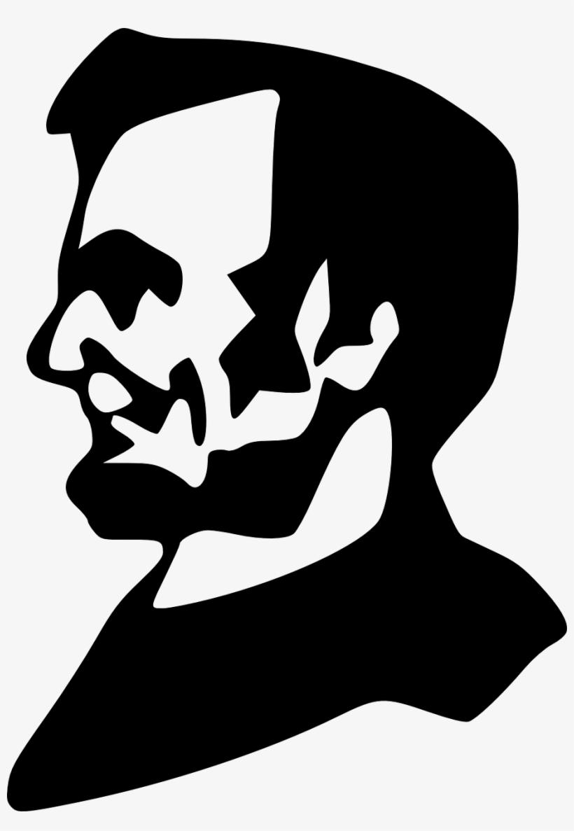 Abraham Abe Lincoln United States America - Abraham Lincoln Silhouette Transparent, transparent png #7669612