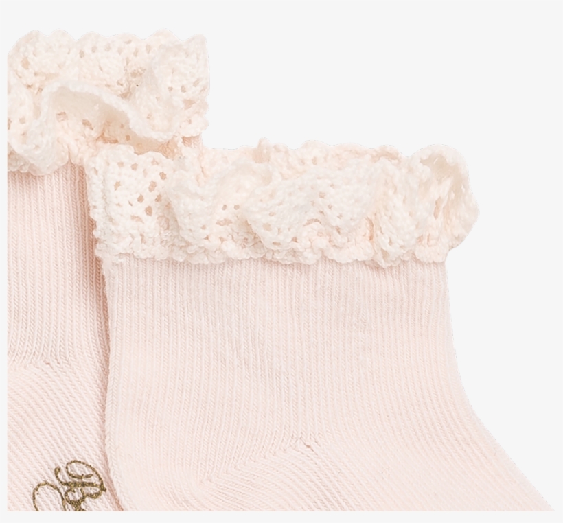 Baby Socks With Lace Milk White - Lace, transparent png #7669644