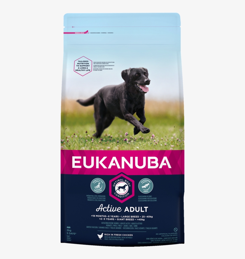 Eukanuba Active Adult Large Breed 12kg - Eukanuba Active Adult, transparent png #7669945