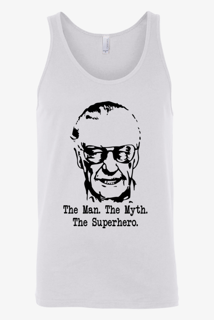 Stan Lee Face The Man The Myth The Superhero Shirt - Active Tank, transparent png #7669991