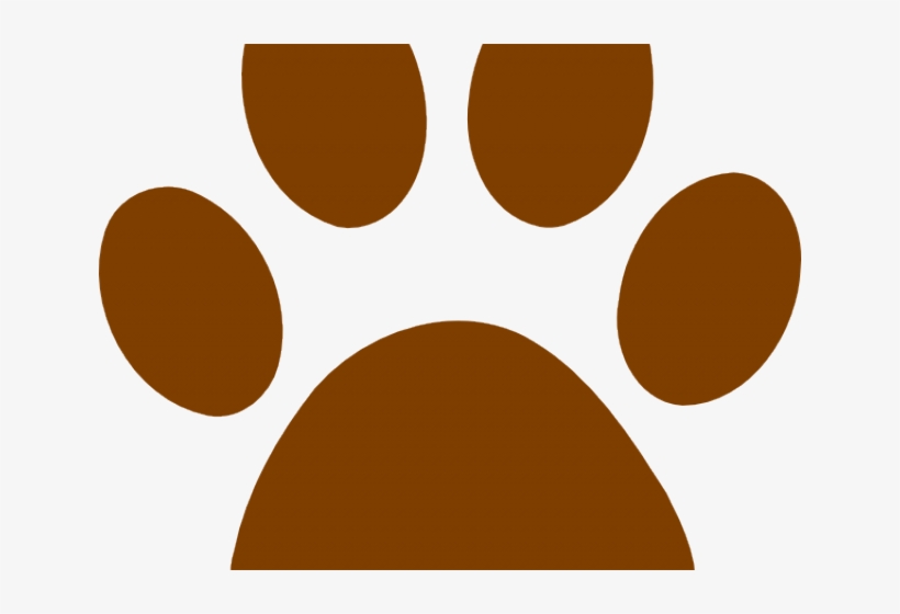 Grizzly Bear Clipart Paw Print - Circle, transparent png #7670724