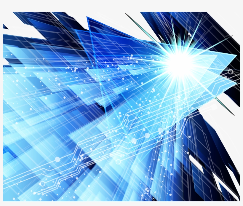 Blue Fashion Technology Vector Free Transparent Image - Blue Background Graphic Png, transparent png #7671372