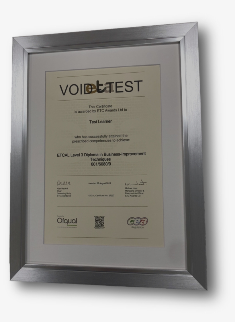 Mounted Certificate Frame - Picture Frame, transparent png #7672025