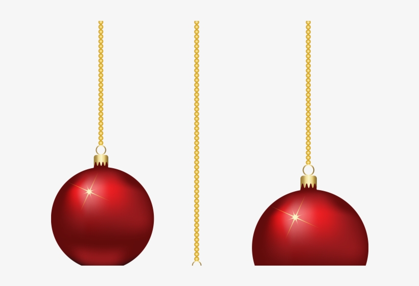 Christmas Ornaments Clipart Hanging - Earrings, transparent png #7672130