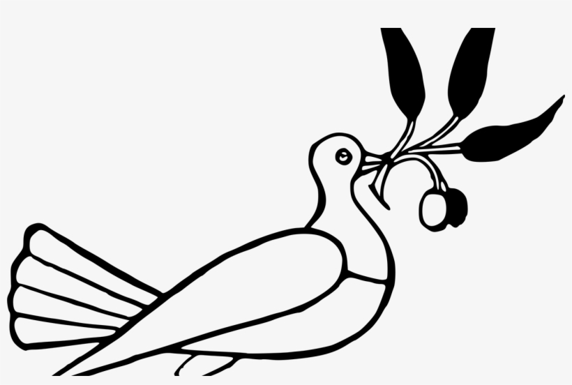 Clipart Dove With Olive Branch - Walter Crane Line And Form, transparent png #7672686
