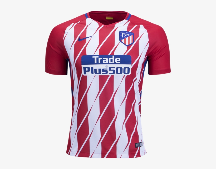 Nike Antoine Griezmann Atletico Madrid Home Jersey - Atletico Madrid Home Kit 17 18, transparent png #7673281