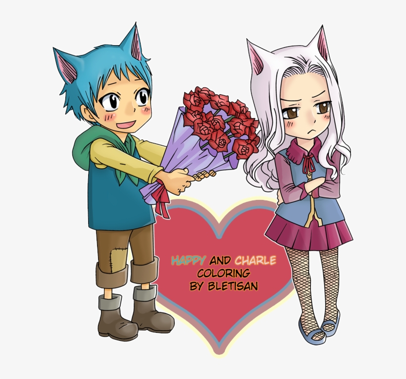 Fairy Tail Fans Will It Be Romantic If Carle And Happy - Happy X Carla Fairy Tail, transparent png #7673390