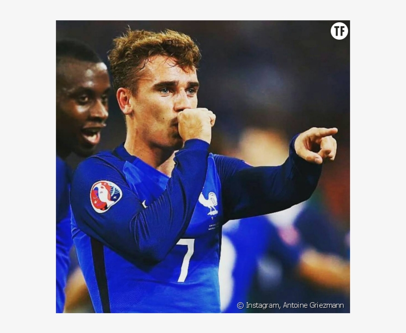 Antoine Griezmann Et Sa Compagne Erika Choperena - Antoine Griezmann Cheveux Long, transparent png #7673710