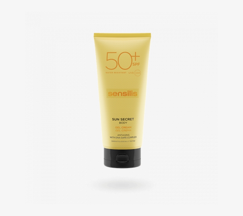 Sensilis Sun Secret Body Gel Cream Spf50 200ml - Sunscreen, transparent png #7673985