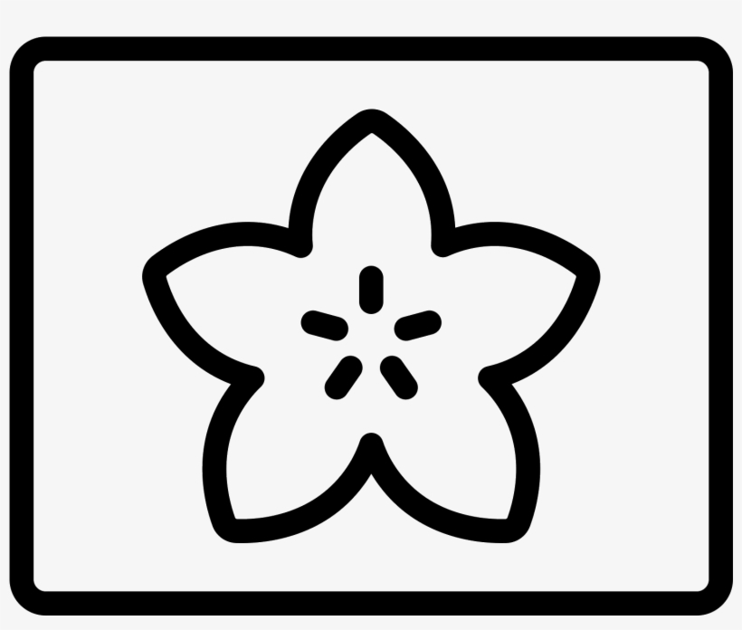 The Large Icon Has A Flower Like Shape With Five Rounded - Line Art, transparent png #7674024