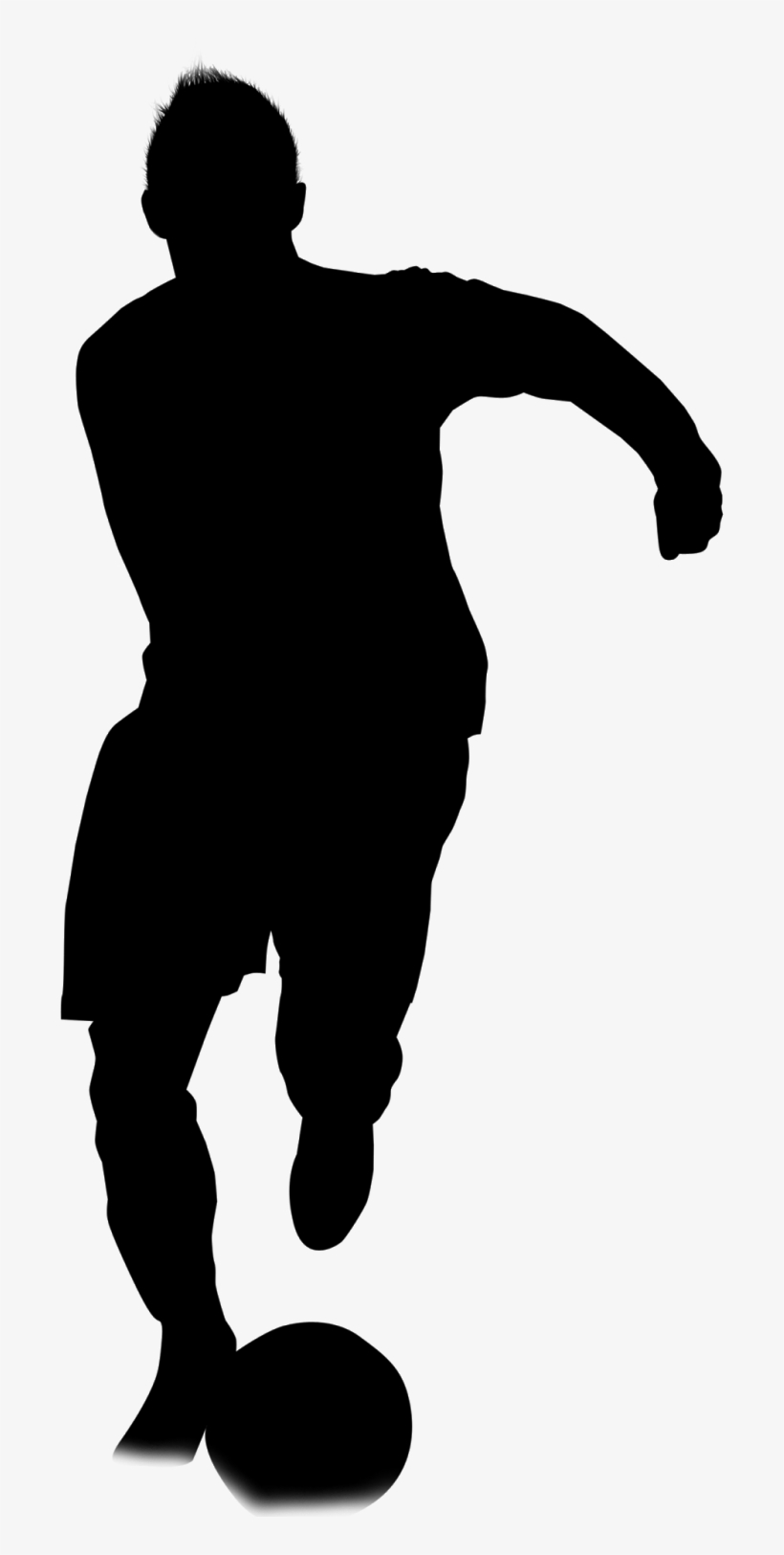 Footballer Silhouette - Silhouette, transparent png #7674373
