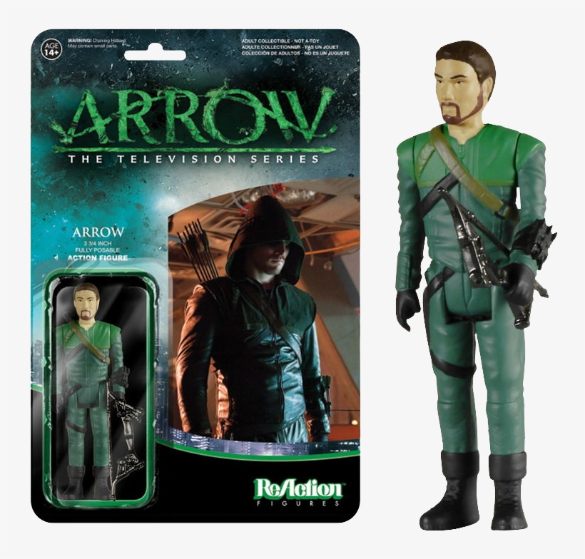 Green Arrow Unmasked Sdcc 2015 Us Exclusive Reaction - Dc Comics Action Figures Retro, transparent png #7674592