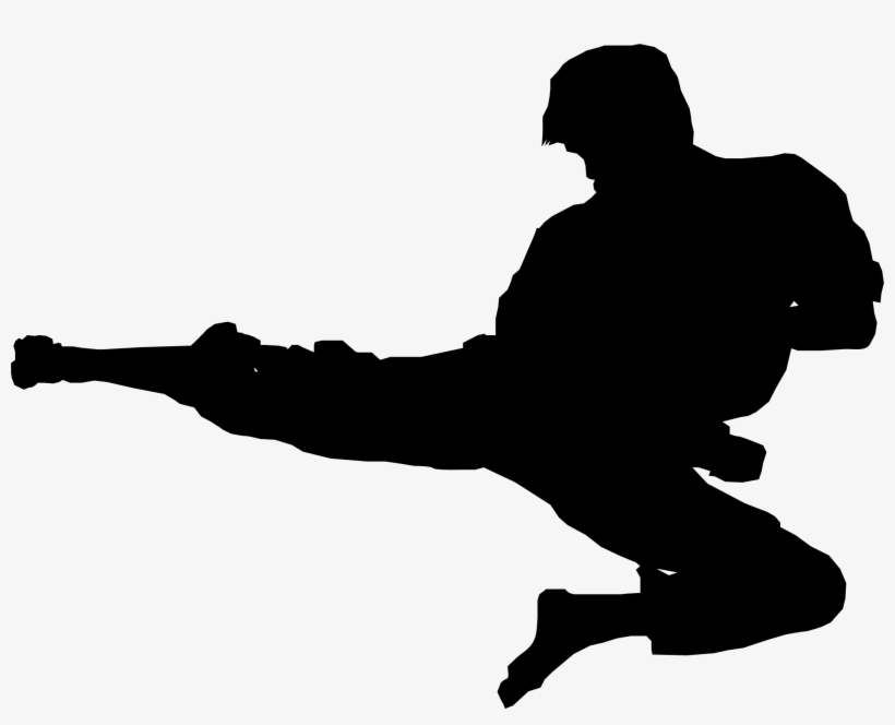 Karate Silhouette, transparent png #7674788