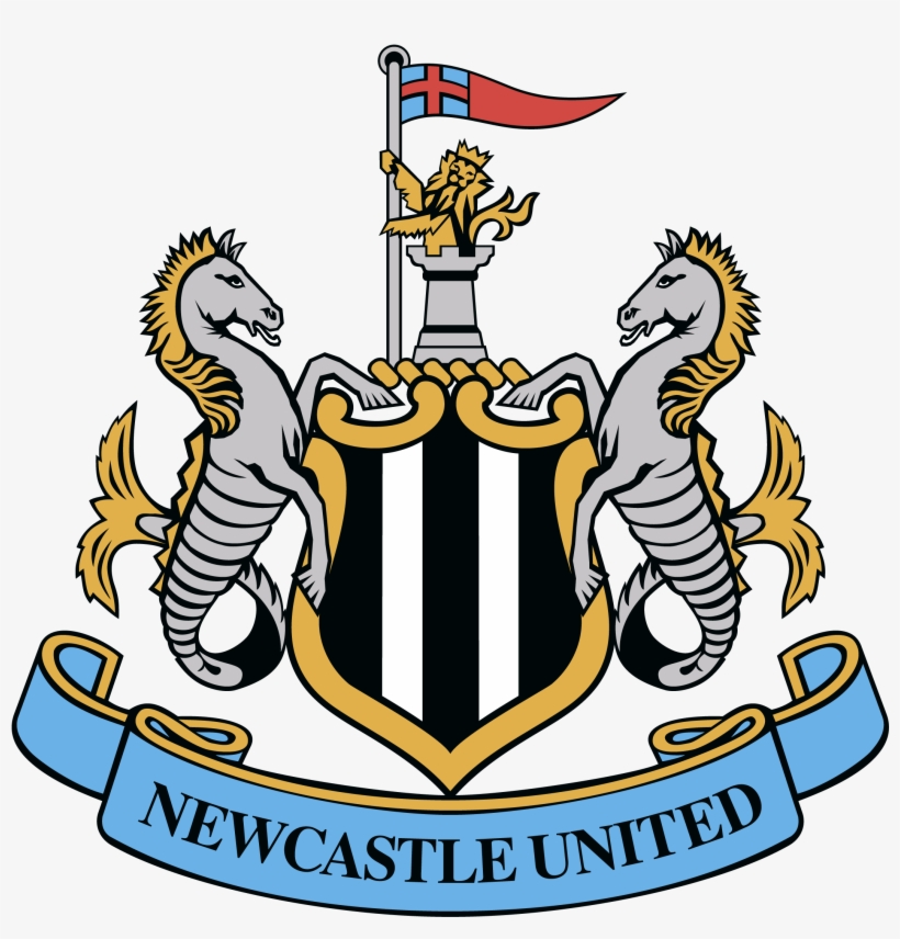Newcastle Logo - Newcastle United Badge Drawing, transparent png #7675392