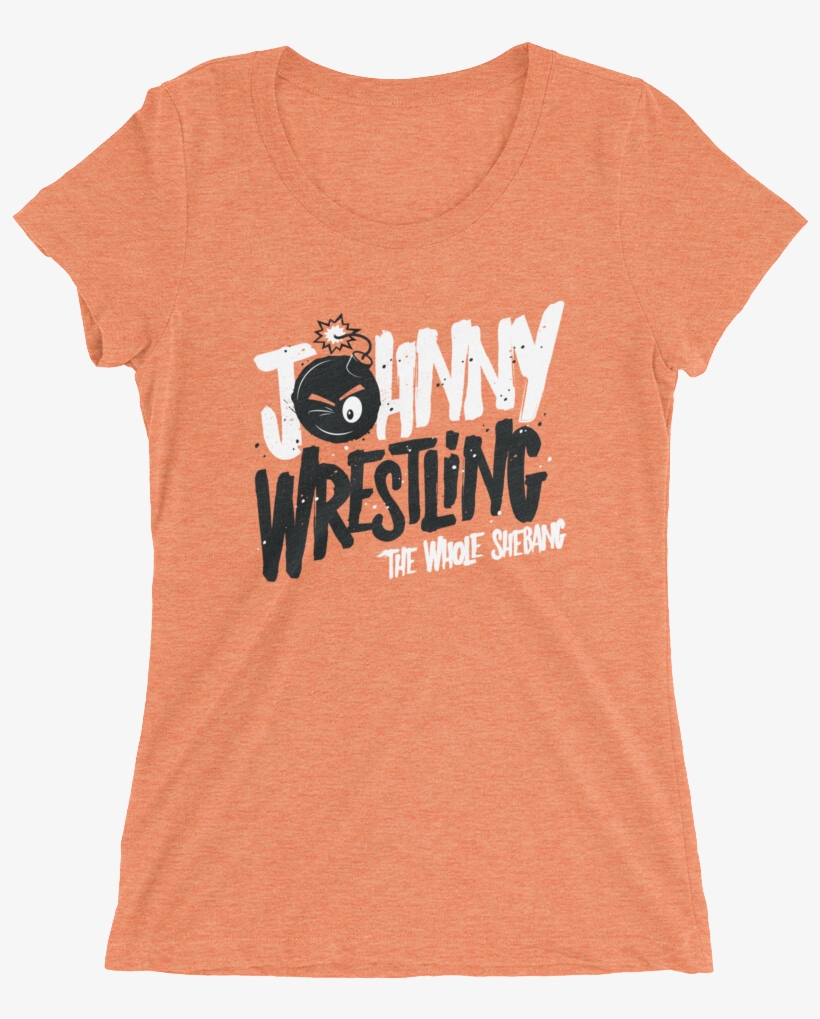 Johnny Gargano "johnny Wrestling" Ladies' Short Sleeve - Active Shirt, transparent png #7676999