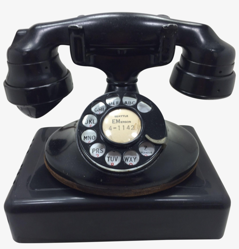 1930s Western Electric 202 Rotary Dial Phone On Chairish - Corded Phone, transparent png #7677985