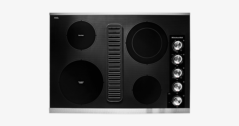 Image For Kitchenaid Radiant Cooktop 30" - Kitchenaid 30" Electric Downdraft Cooktop With 4 Elements, transparent png #7678080