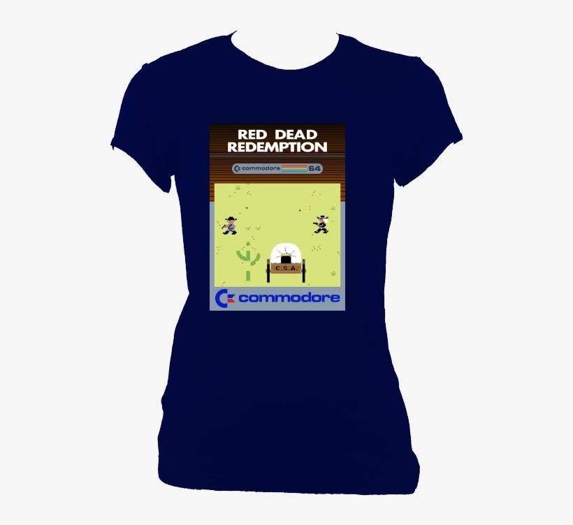 Commodore 'c64 Red Dead Redemption' Ladies Fitted - Your Not A Baby Cow Bro, transparent png #7678172