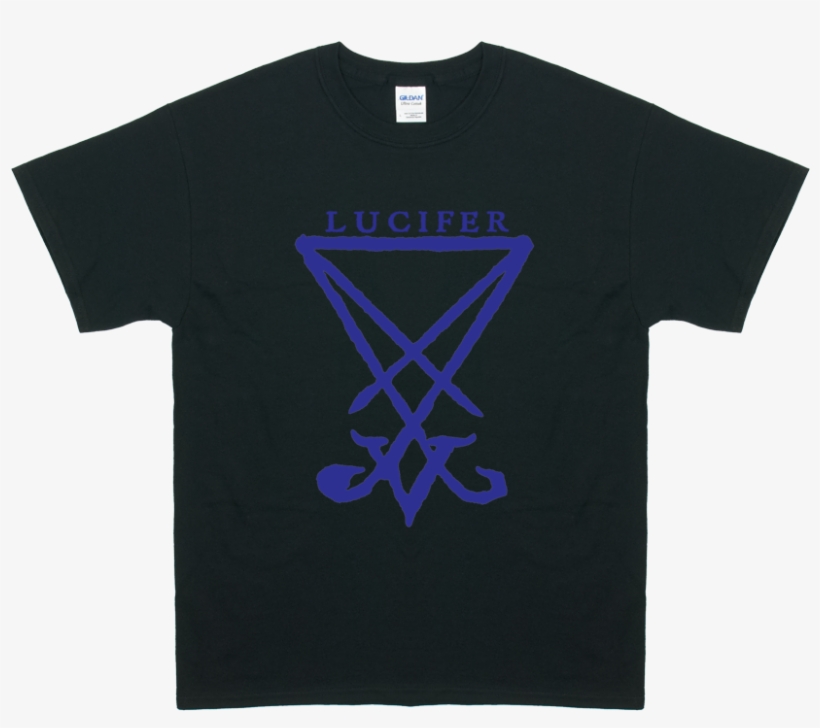 Blue Sigil Of Lucifer - T-shirt, transparent png #7678540