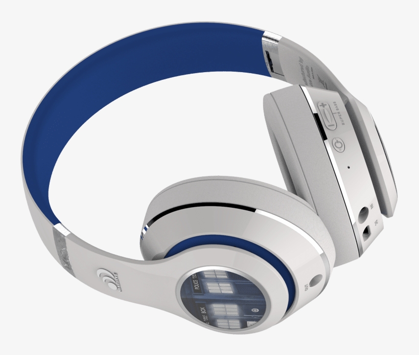 Doctor Who Headphones Rock The Tardis On Their Earcups - Headphones, transparent png #7679380