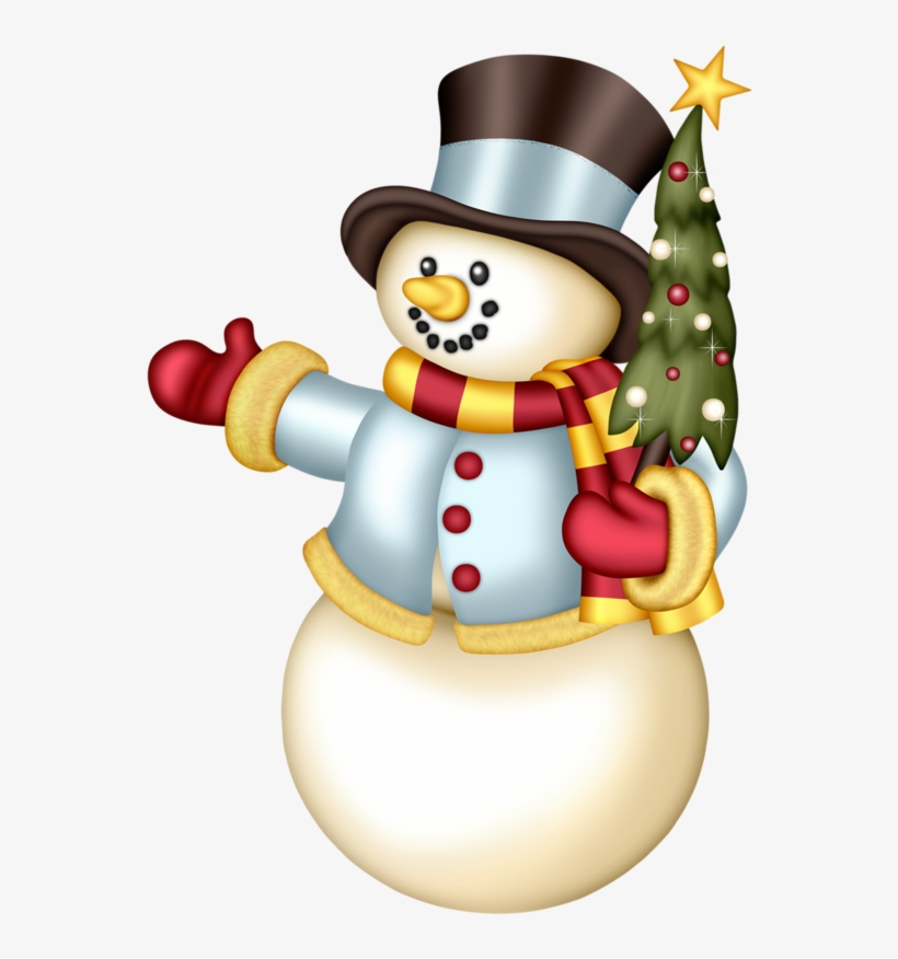 Фото, Автор Andy-video На Яндекс - Blue Christmas Snowman Clipart, transparent png #7679595