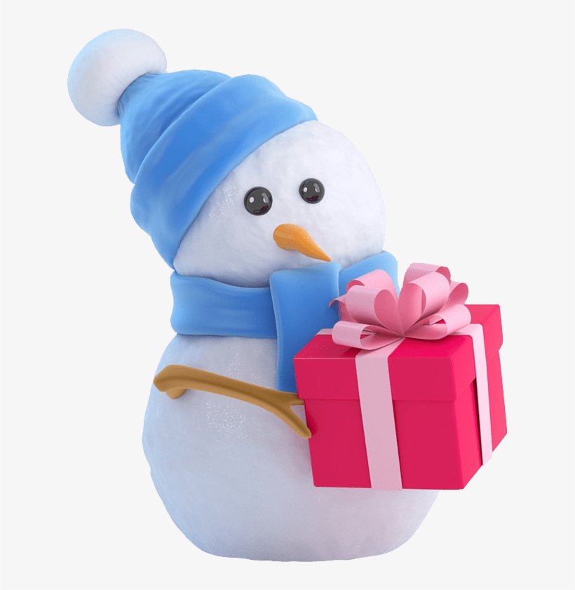 Snowman Pink Box - Snowman Lifting Weights, transparent png #7679663