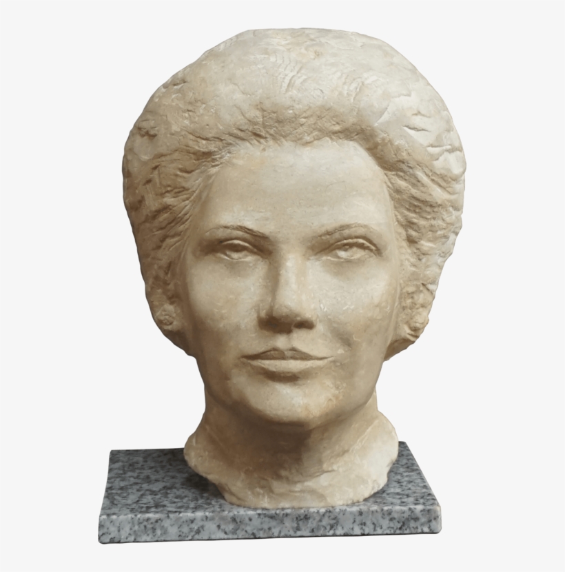 Simone Veil Gérard Lartigue Sculpture Stone - Bust, transparent png #7679728
