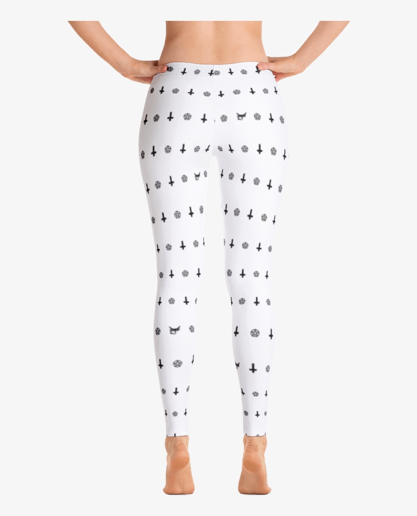 Upside Cross And Pentagram Leggings - Leggings, transparent png #7679868